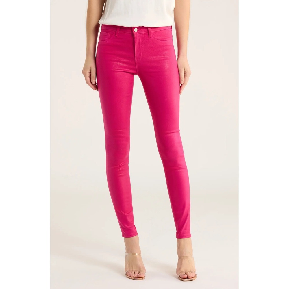 NWT L'Agence Marguerite Skinny Jeans Hot Pink /‎ Size 25 / MSRP of $280!!